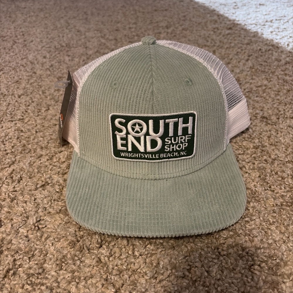 South End Surf Shop Green Corduroy Hat